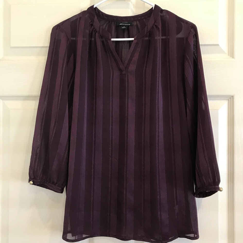 I Love RONSON sheer top